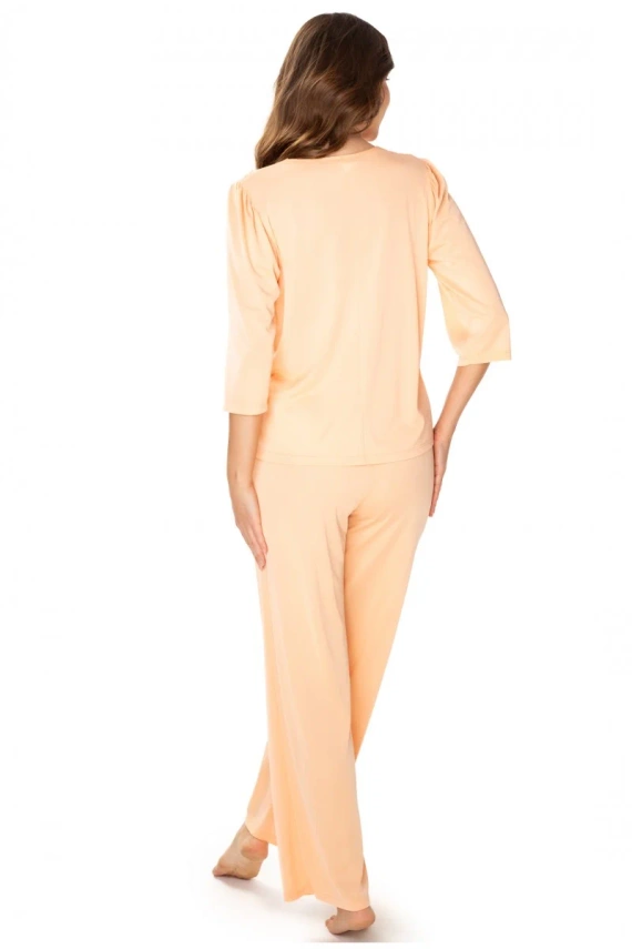 Piżama damska 86658 Patrycja Mewa morelowy