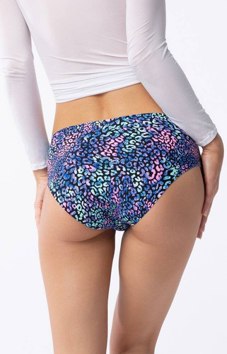 Figi Damskie Illusion Simple Classic Julimex niebieski