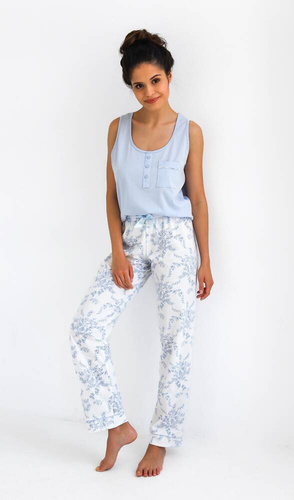 Piżama damska Arely Sensis - błękitny