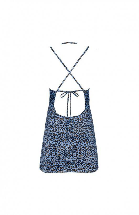 Nadines Chemise Koszulka damska Obsessive - niebieski