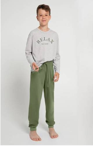 Piżama chłopięca 3090 Sammy Taro - beżowa