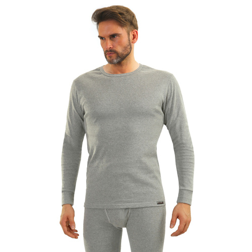 111 Podkoszulek bawełniany z długim rękawem Sesto Senso- jasny melanż 