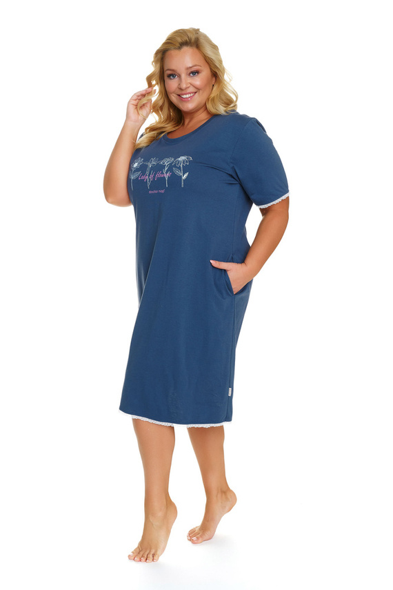 TB.5366 Koszula Nocna Plus Size Doctor Nap - deep blue