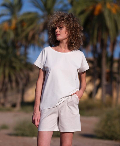 Piżama damska 232  Cana -beżowy