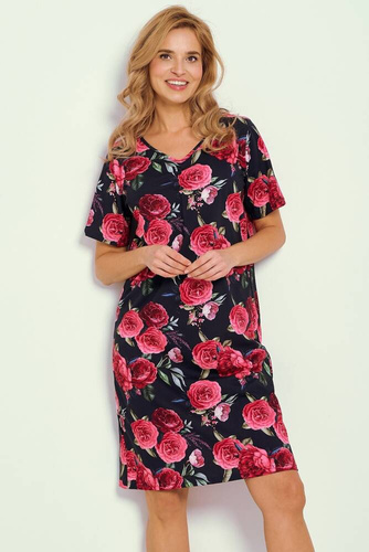 Koszula Damska 3346  Claire Taro -granatowy