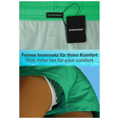 Szorty kąpielowe SZ2403 Sesto Senso zielony