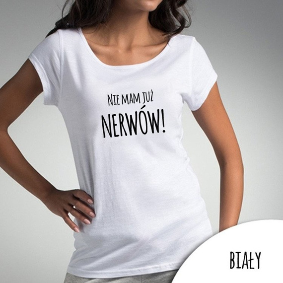 Bluzka damska "Nie mam już nerwów" Moocha czarny