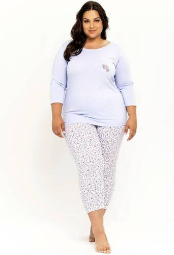 Piżama damska 3256/3257 Ariella  Jane Taro -niebieski