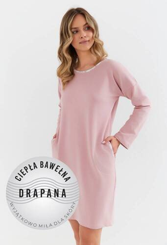 Koszula nocna 428 Cana -pudrowy róz