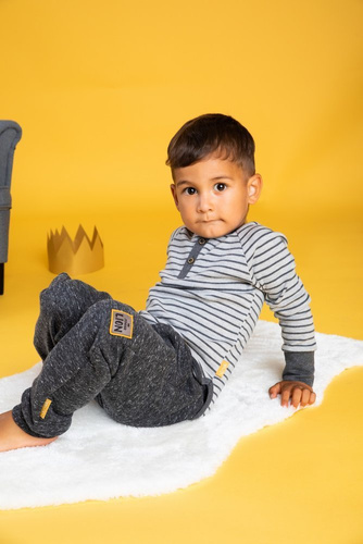 173139 Prince Bluzka z długim rękawem Nicol - szary