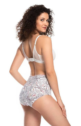 Figi Damskie L-1510 MX A'2 Lama biały-różowy