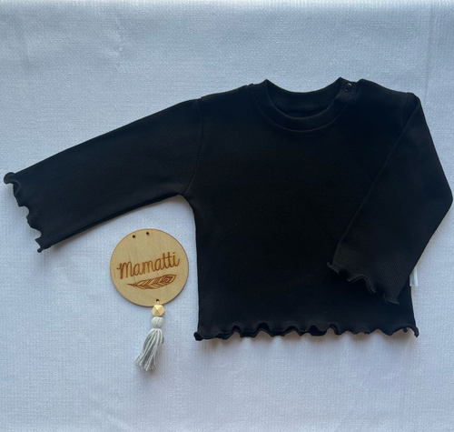 Bluzka dziewczęca BI006 Mamatti - czarny