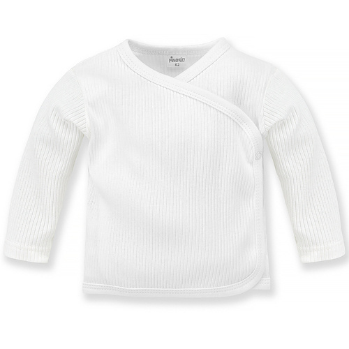 Kaftanik niemowlęcy prążkowany Lovely Day Pinokio - biały