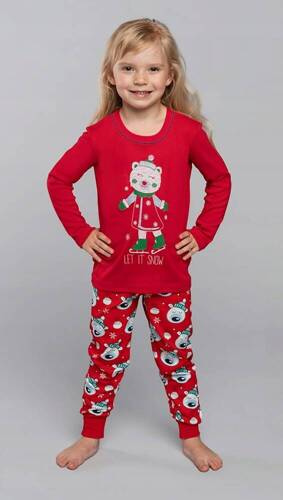 Piżama dziewczęca Czoka Italian Fashion- czerwony