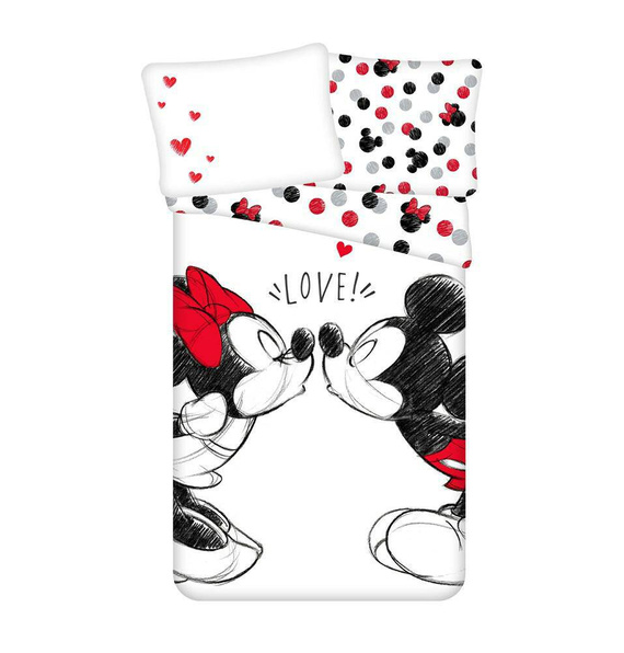 Pościel dziecięca bawełniana Miki i Mini Love Jerry Fabrics 