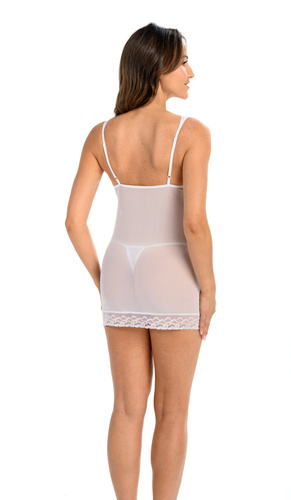 Siateczkowa Koszula Nocna Herty Teyli - biały