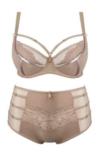 Figi damskie 19025 Deziro Mediolano beżowy 