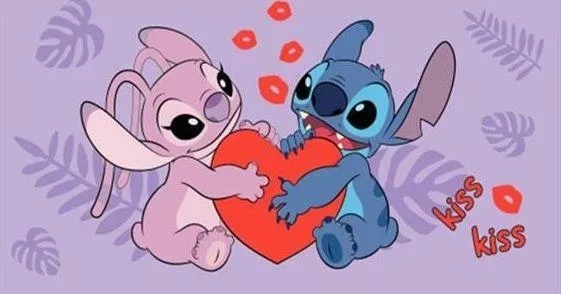 Ręcznik plażowy Lilo and Stitch miętowy bawełniany Disney | Dla dzieci | Na plażę i basen