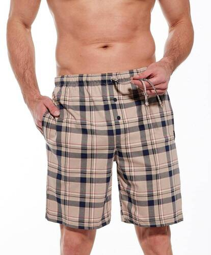 Spodnie piżamowe 698/15 269703 Cornette beżowy-kratka