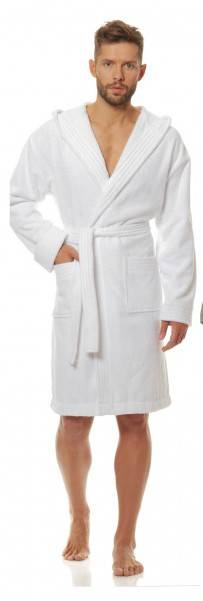 2103 Szlafrok Męski Frotte L&L - grafitowy