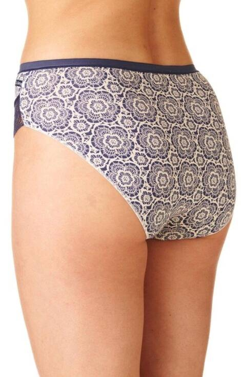 Figi damskie 2-pak LPC 734 A'2 Key ecru-granatowy