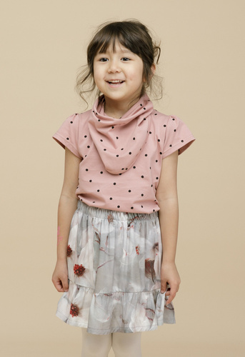 Spódniczka Tres Bien Pinokio - szary kwiaty