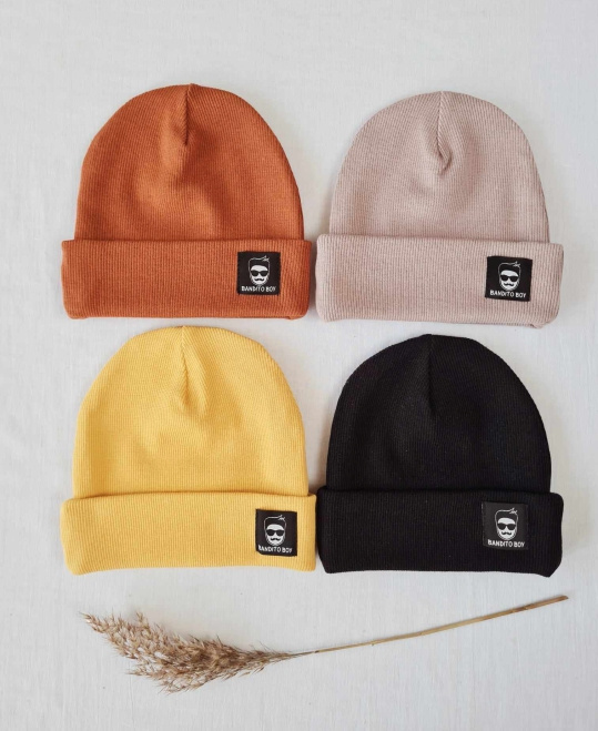 Czapka 2415P Bandito boy prążek podwójna Marija - zgaszony fiolet