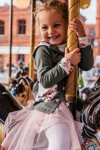 Bluza dresowa "ROSES" Makoma khaki