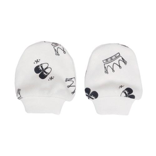 WP404 Komplet 5-częściowy "Korona" Mamatti biało- czarne