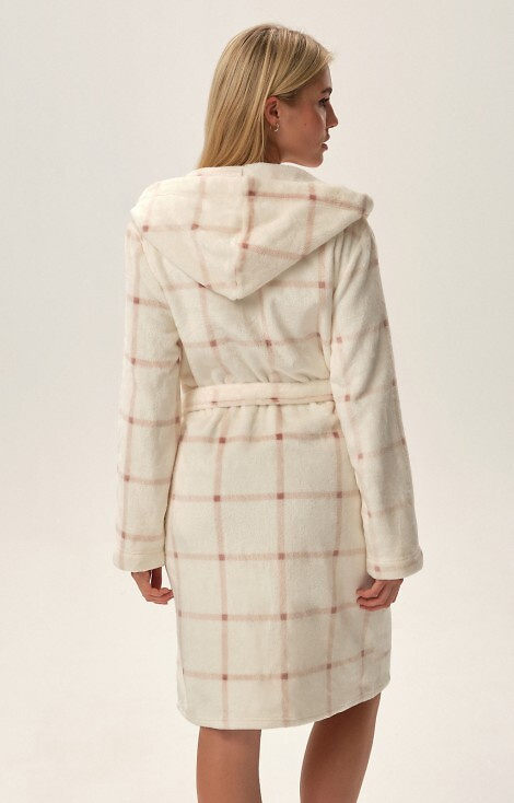 Szlafrok damski 41877 Fina Henderson - kremowy