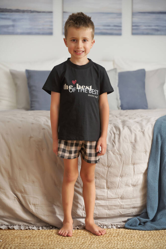 PDU.5343 Piżama dziecięca Unisex Doctor Nap - black