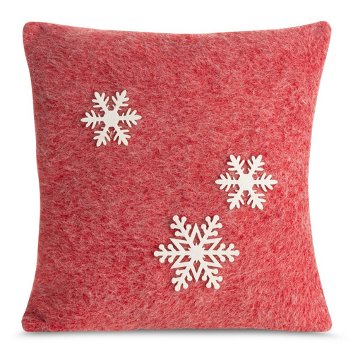 Poszewka świąteczna śnieżynki Chp 83A Eurofirany czerwony 