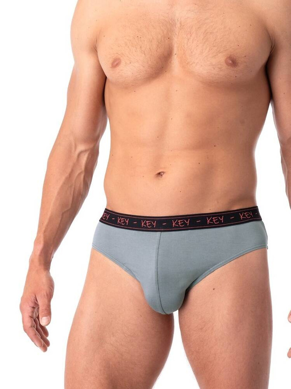 Slipy męskie MPP 178 2-pak Key - czerwony-szary