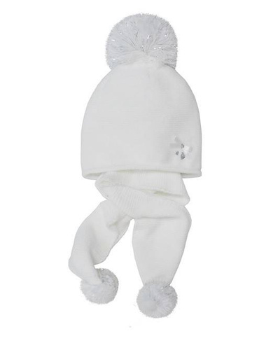 Komplet Czapka + szalik dziecięca 42-429 AJS mix-kolor