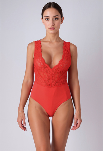 Body damskie Evalie Red Passion czerwone – kobieca elegancja i zmysłowość