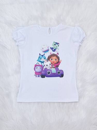 Koszulka dziecięca Przyjaciele krótki rękaw Bambarillo biały