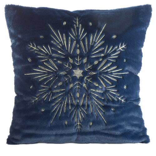 Poszewka świąteczna gwiazdka Ch 116C Eurofirany granatowy