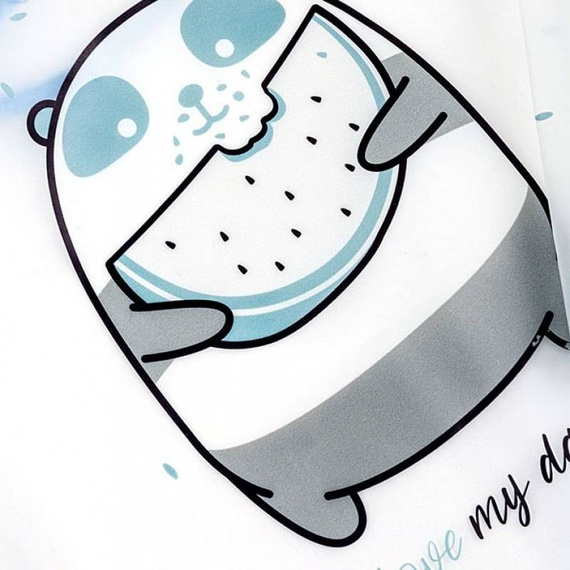 Śliniak z rękawem ALA0517 Borsuk Akuku