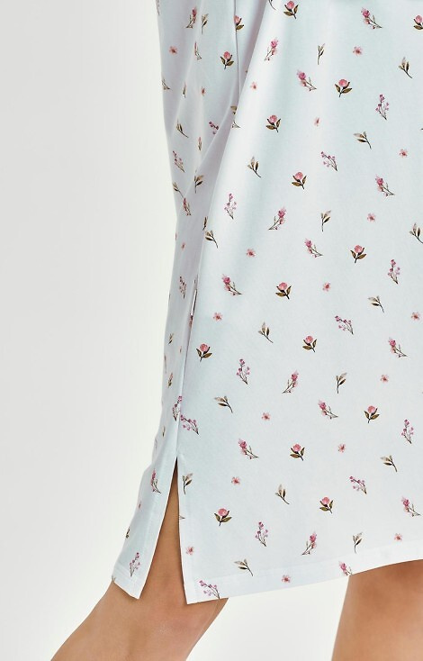 Taro Elodie 3433 – koszula nocna damska bawełniana w kwiatuszki