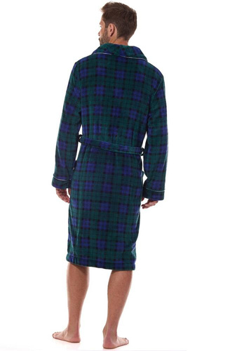 Szlafrok męski 2455 Hero L&L granatowy