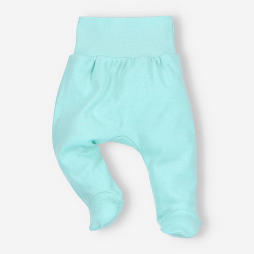 Półśpiochy z bawełny organicznej Morskie Zwierzątka Nini błękitny 