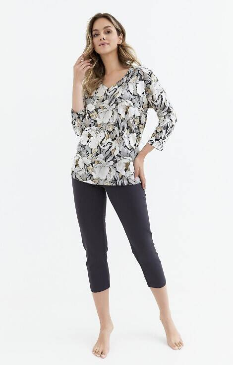 Piżama damska 415 Cana - grafit