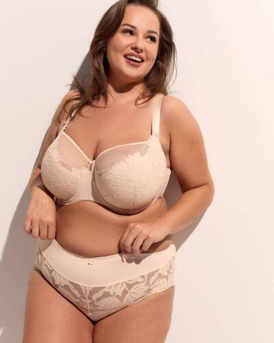 Biustonosz Półusztywniany BSM 1134 Keto  Maxi Gaia -beżowy