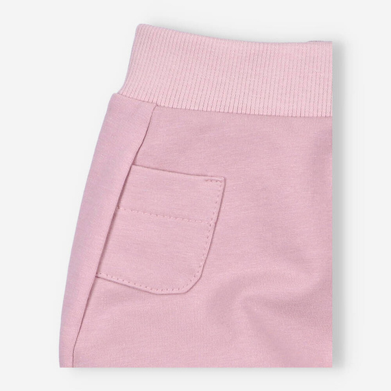 Spodnie dresowe z bawełny organicznej Butterflies Nini różowy