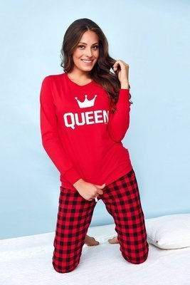 PM.9748 Piżama Damska Doctor Nap - red