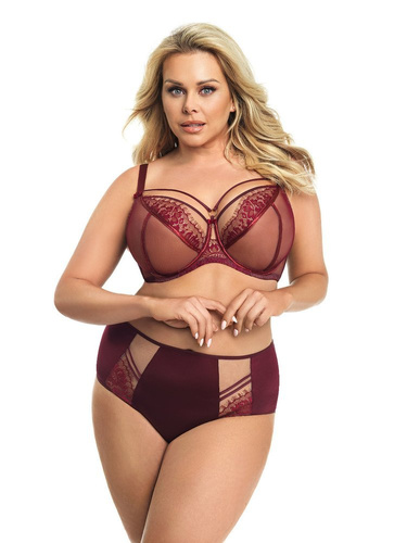 Figi damskie brazyliany K 498 Paradise  GORSENIA  - bordo