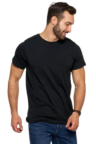 T-shirt męski OTS1500-003 Moraj - czarny