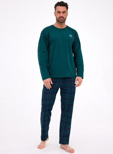 Cornette 124/307 Denali 3 – męska piżama bawełniana z długim rękawem