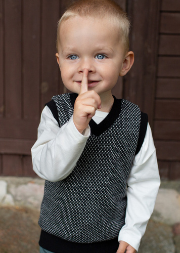 Kamizelka wciągana Le Tigre Pinokio - czarny