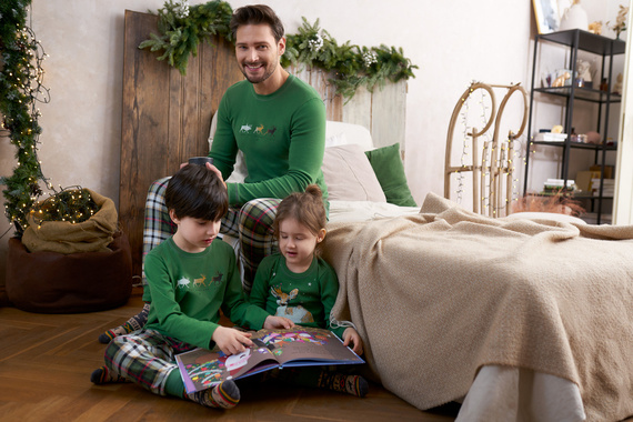 Piżama dla dziecka Seward Italian Fashion - zielony/druk